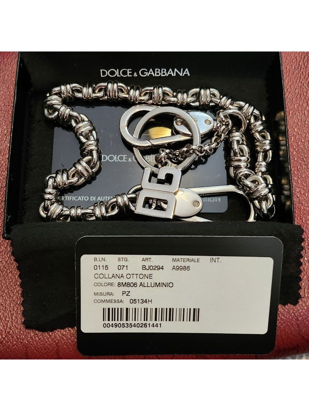 Dolce and Gabbana key ring chain/ Chain